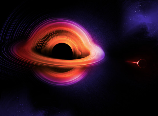 Full art of Event Horizon, depicting a black hole